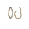 18K Echtgold Segment Clicker - Eingefasste Kristalle